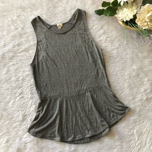 Wilfred Grey Peplum Tank